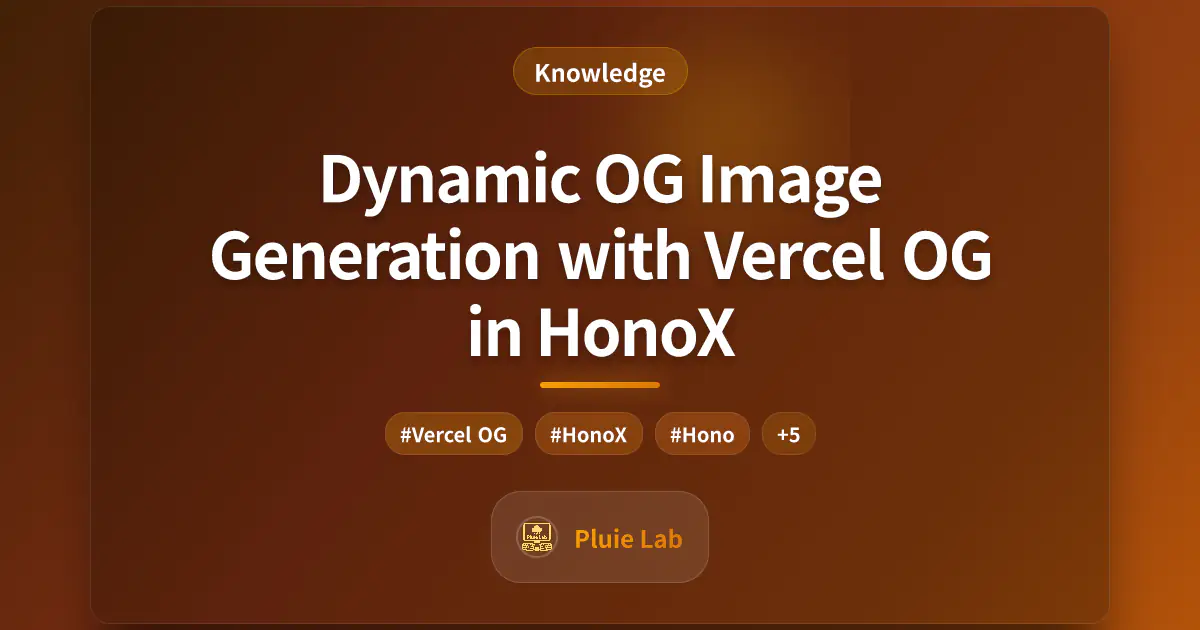 Dynamic OG Image Generation with Vercel OG in HonoX