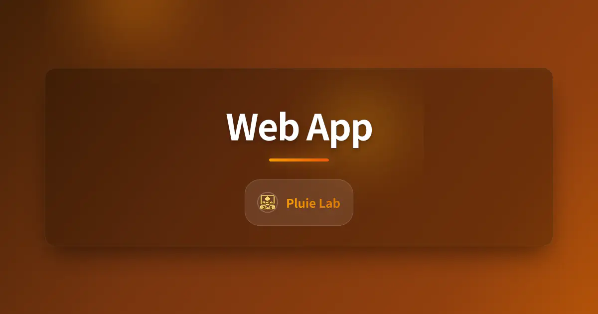 Web App