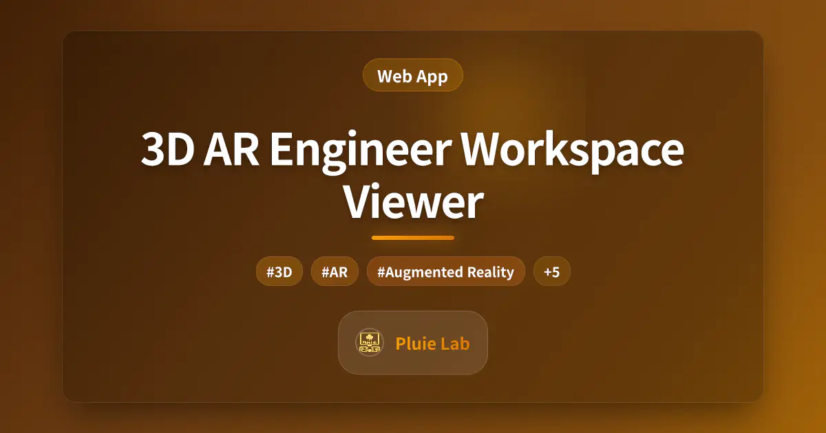 3D AR Engineer Workspace Viewer