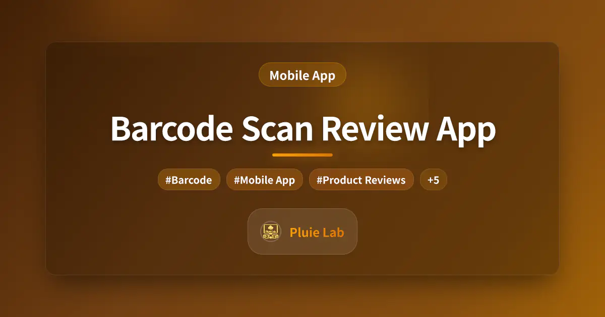 Barcode Scan Review App